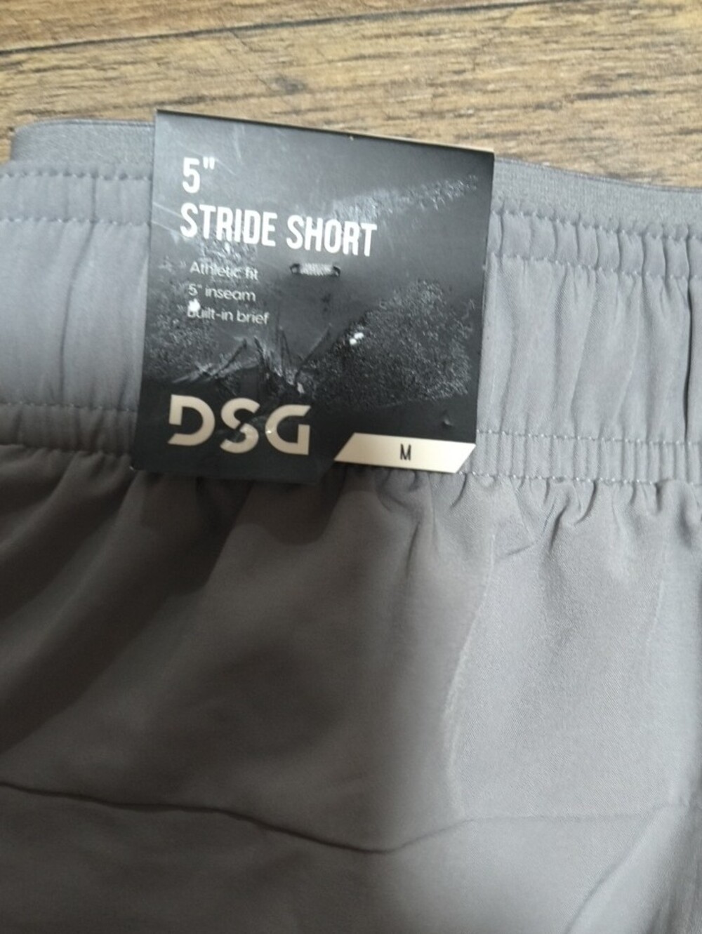 DSG Gray Athletic Shorts with Elastic Waist - Picture 4 of 4